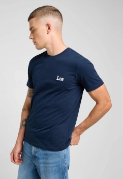 MESKA KOSZULKA LEE SS SMALL LOGO TEE RIVET NAVY 112370502