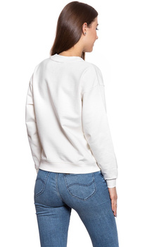 BLUZA WRANGLER 80´S RETRO SWEAT OFFWHITE W6N0HP737 112130775