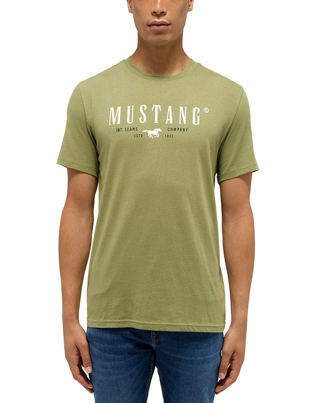 Męski T-Shirt Mustang Style Austin Loden Green 1015829 6353