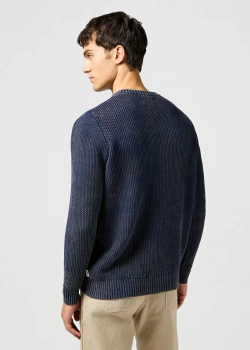 WRANGLER MĘSKA SWETER WRANGLER CREWNECK SWEATER NAVY 112364288