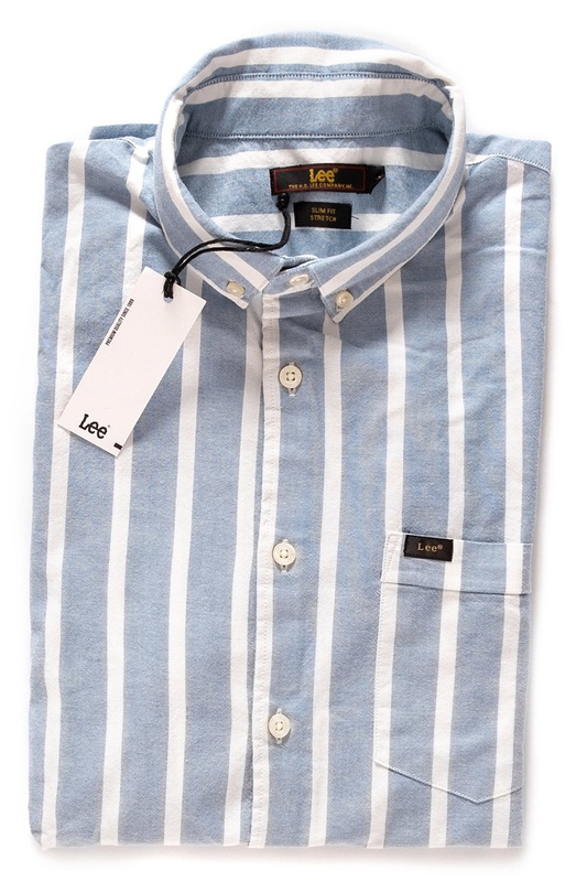 KOSZULA MĘSKA LEE SLIM BUTTON DOWN FROST BLUE L66XRGMJ 112116802