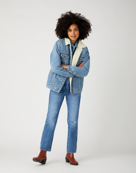 WRANGLER HERITAGE SHERPA JACK DAMSKA KURTKA JEANSOWA SECRET LOVE W460SF35K 112141347