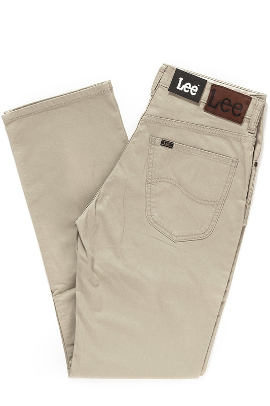 LEE SPODNIE MĘSKIE BROOKLYN STRAIGHT OLIVE GREY L452GO65