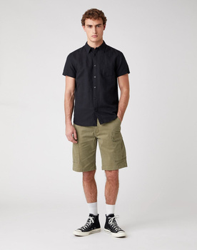 KOSZULA MĘSKA WRANGLER SS 1PKT SHIRT BLACK W5J7LO100 112130189