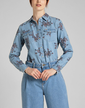 LEE REGULAR WESTERN SHIRT DAMSKA KOSZULA JEANSOWA BLUE YONDER L45SXHSV 112140163