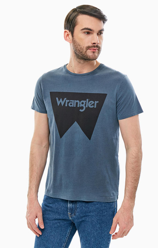 WRANGLER GMD TEE MĘSKI T-SHIRT KOSZULKA LOGO NAVY W7C14FQ35 112131635