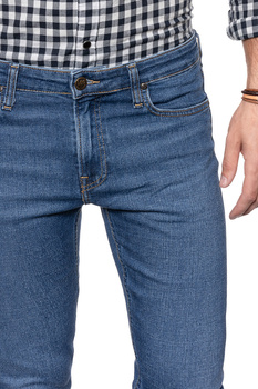 LEE MALONE MĘSKIE SPODNIE JEANSOWE JEANSY EASY BLUE L736DIZK 112120015