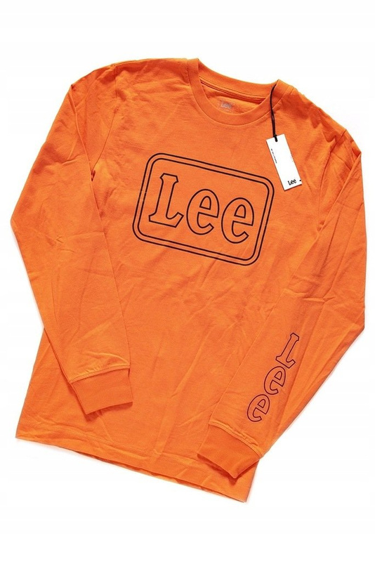 LEE BOX LS MĘSKI LONGSLEEVE KOSZULKA DŁUGI RĘKAW SIGN ORANGE L60FREME 112113355