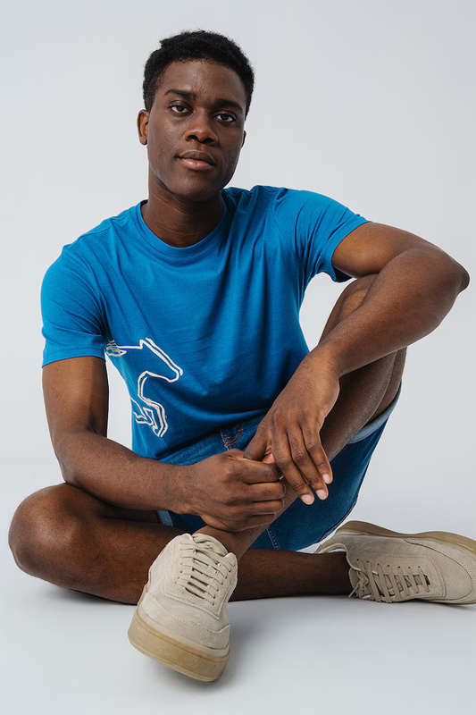 Męski T-Shirt Mustang Style Austin Sea of Belize 1016493 5444