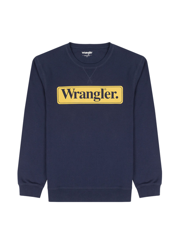 WRANGLER SEASONAL CREW MĘSKA BLUZA NAVY 112341196 W6F3011976