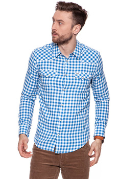 KOSZULA WRANGLER WESTERN SHIRT DEEP WATER W5983SZDF 112129901