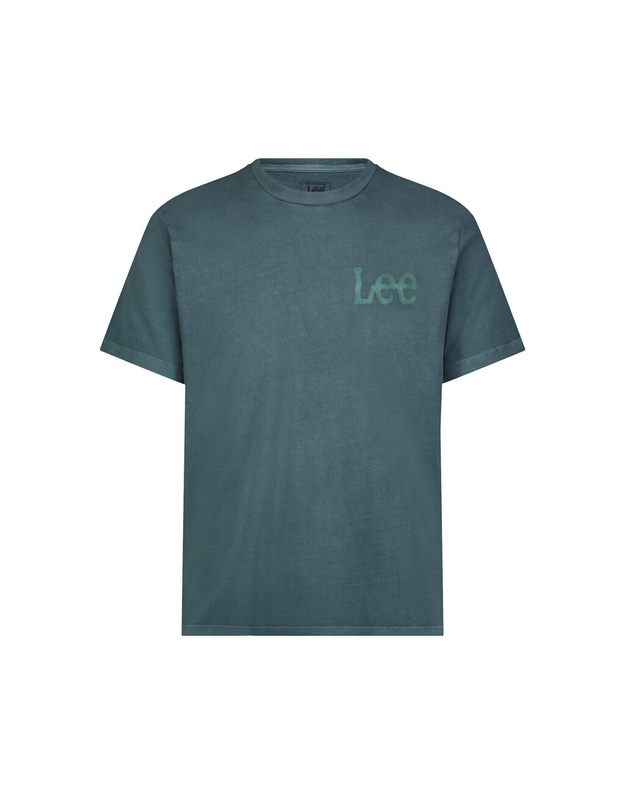 LEE TEE MEDIUM WOBBLY MĘSKA KOSZULKA T-SHIRT EVERGREEN 112349081 LL04017019
