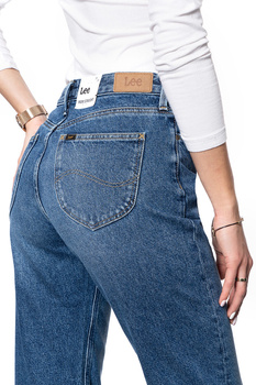 DAMSKIE SPODNIE JEANSOWE LEE MOM STRAIGHT MID BOOSTER L32IRDQF SAMPLE 112107616