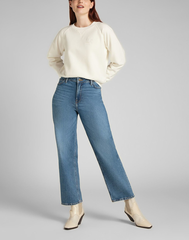 LEE VINTAGE CROPPED SWS DAMSKA BLUZA WHITE CANVAS L36ETXRR 112139952