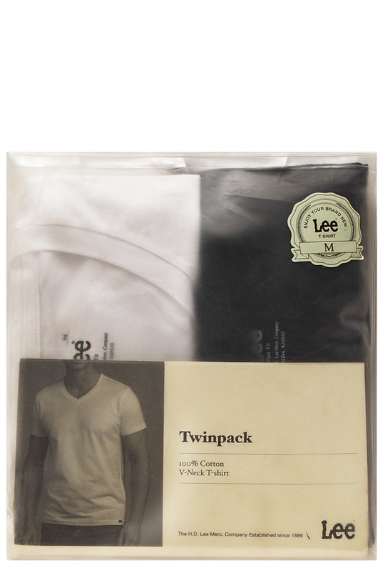 LEE T SHIRT TWINPACK V-NECK SS 2 PACK MIX L62EBCKW