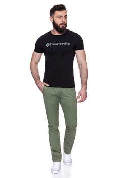 LEE SPODNIE MĘSKIE SLIM CHINO OLIVE GREEN L768FT33