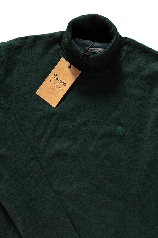 WRANGLER ROLL NECK PINE GREEN W8570QLNY