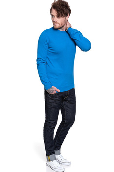 MĘSKI SWETER WRANGLER CREW KNIT DIRECTOIRE BLUE W8A0PDXKL 112132359