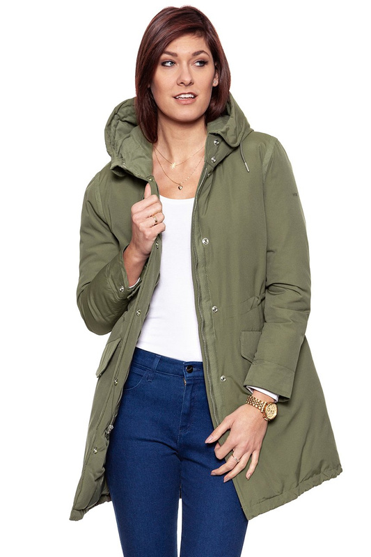 DAMSKA KURTKA ZIMOWA WRANGLER PARKA DUSTY OLIVE W4122V445 112128753