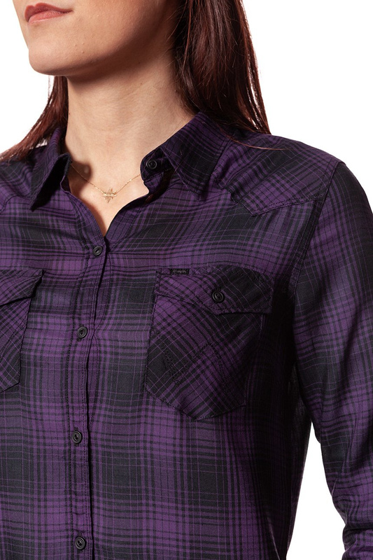 WRANGLER L/S WESTERN SHIRT PURPLE VELVET W5045CBSL