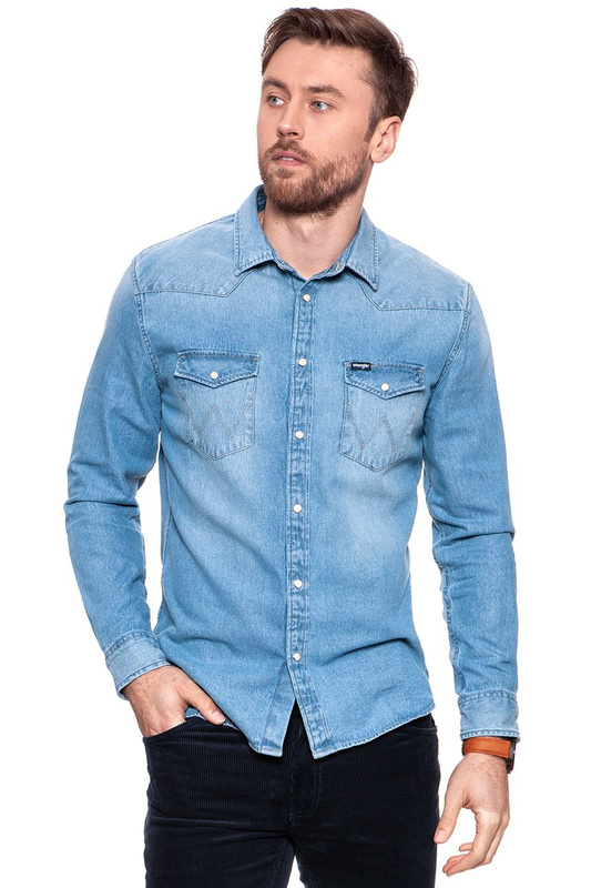WRANGLER WESTERN DENIM SHIRT LIGHT USED W5973LWZ6 112129838
