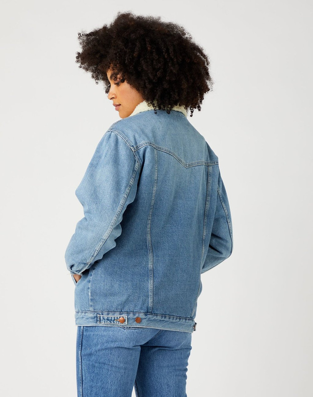 WRANGLER HERITAGE SHERPA JACK DAMSKA KURTKA JEANSOWA SECRET LOVE W460SF35K 112141347