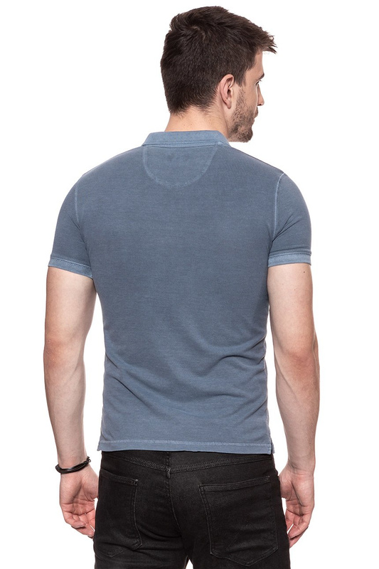 WRANGLER OVERDYE POLO FLINTSTONE BLUE W7B37KQ8O 112131462