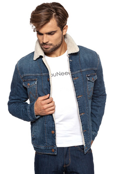 WRANGLER SHERPA JACKET BLUE NOTE W443XG96H
