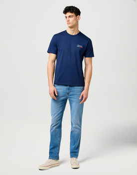 MESKIE SPODNIE WRANGLER LARSTON COASTAL BLUE 112371569