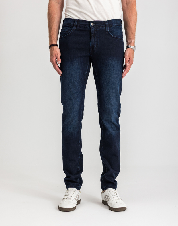 Męskie Spodnie Jeansowe Mustang Style Oregon Tapered Denim Blue 1017122 5000 801