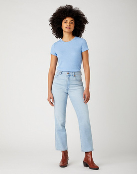 DAMSKI T-SHIRT WRANGLER SLIM STRIPE MARINA BLUE W7S3D2B37 112141637