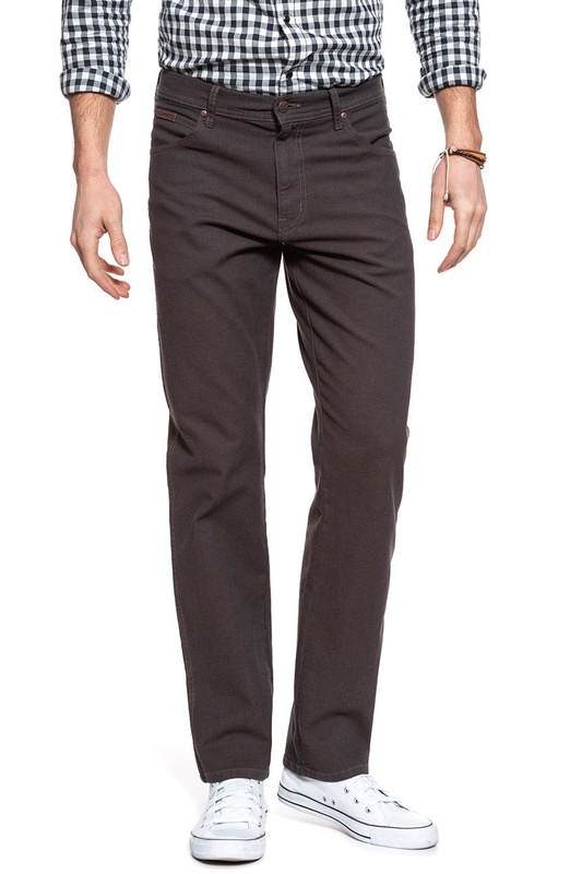 SPODNIE MĘSKIE WRANGLER TEXAS COCO BROWN W121XDH07 112126251