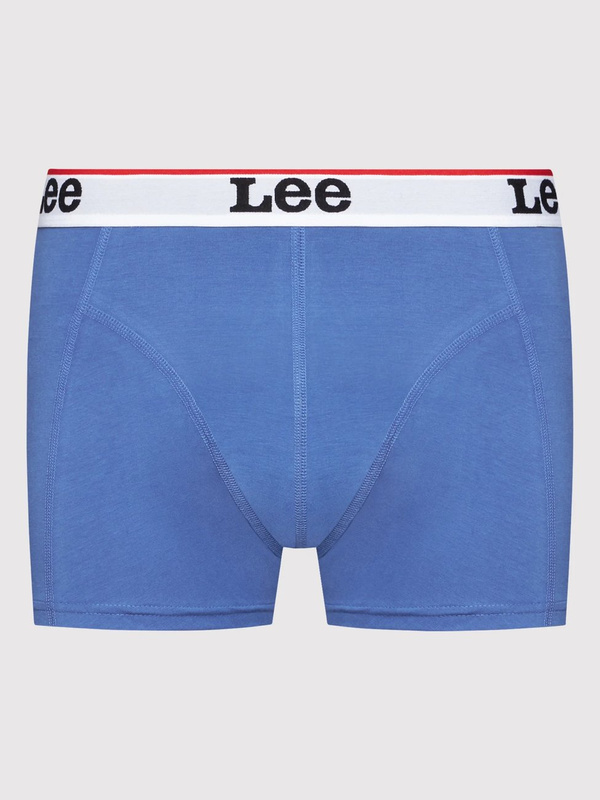 LEE 2-PACK TRUNK MĘSKIE BOKSERKI OBCISŁE LOGO WHITE/BLUE LP03CKWT 112145717