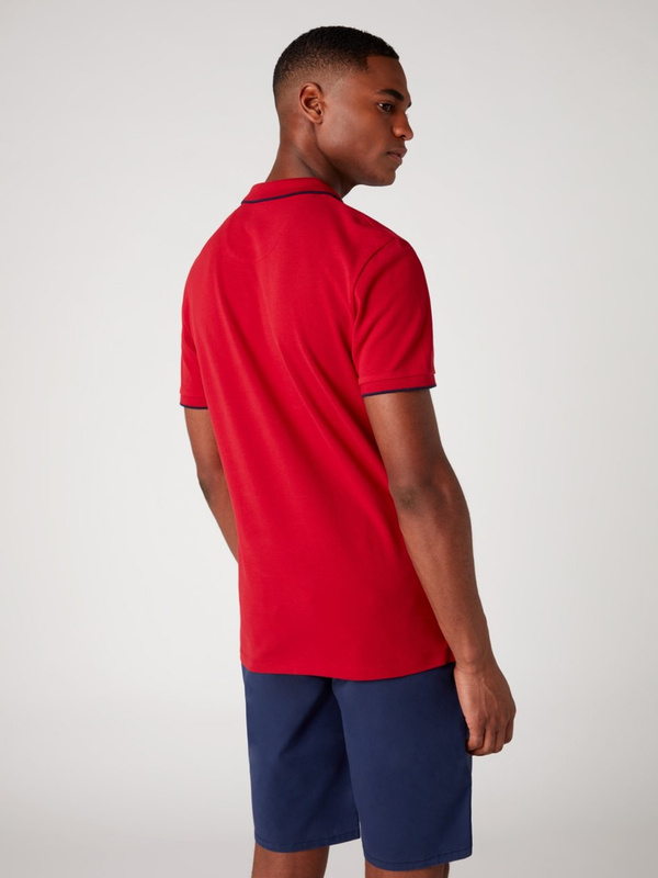 MĘSKA KOSZULKA POLO WRANGLER SS PIQUE POLO RED W7D5K4X47 112131758