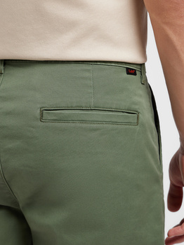 LEE MĘSKIE SZORTY MATERIAŁOWE LEE REGULAR CHINO SHORT OLIVE GROVE 112351272