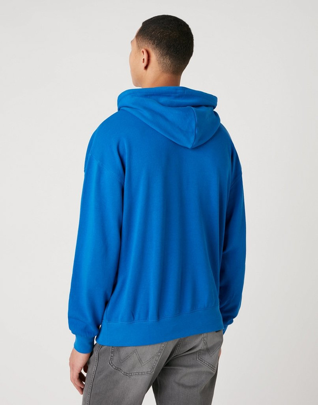 BLUZA WRANGLER HOODIE BLUE W6E1HAX05 112130723