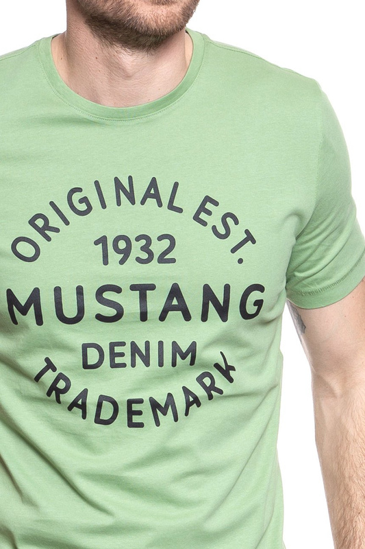 MUSTANG T SHIRT Logo T-Shirt MISTLETOE 1007561 6206