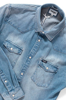 WRANGLER WESTERN DENIM SHIRT VINTAGE INDIGO W59731DZ8 112129827