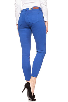 WRANGLER CROP SKINNY SPODNIE DAMSKIE TURKISH SEA W28MHL291 112128460