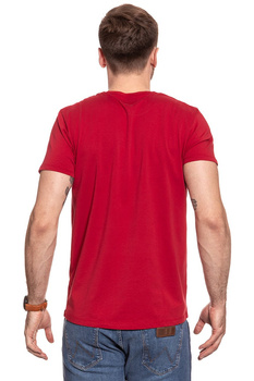 KOSZULKA WRANGLER S/S AMERICANA TEE RED W7A52FK47 112131206