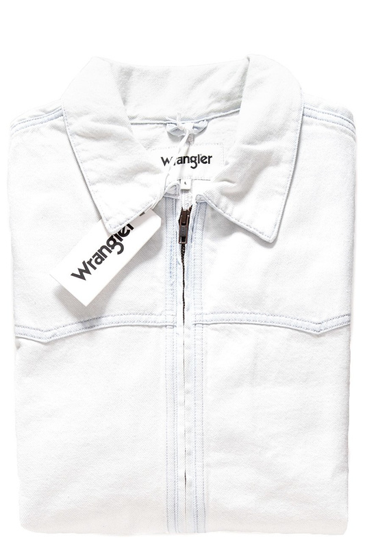 KURTKA JEANSOWA WRANGLER WESTERN ZIP THRU JKT VENICE BLEACH W461UT28F 112128911
