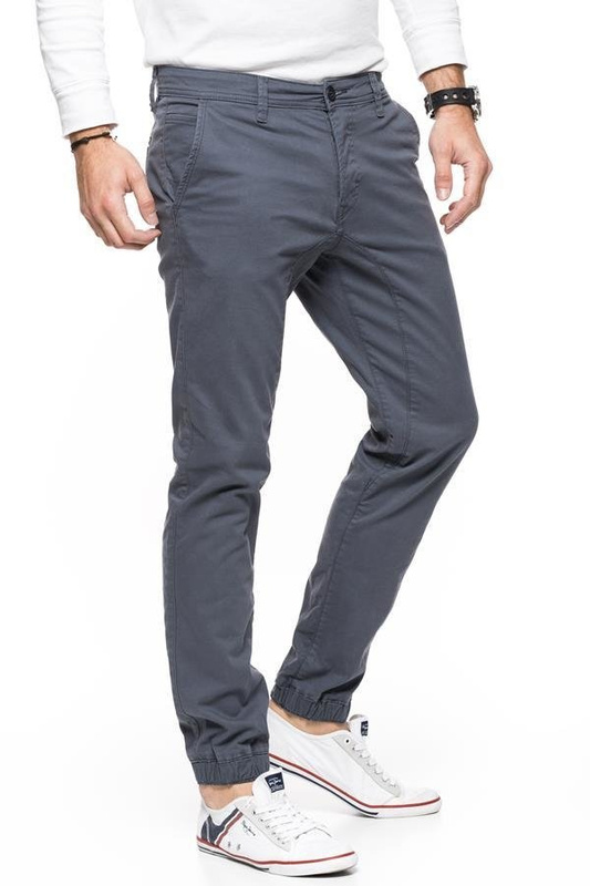 TOM TAILOR SPODNIE MĘSKIE SOLID STRETCH TWILL JOGG CHINO NAVY 6403965.00.12 COL. 6889