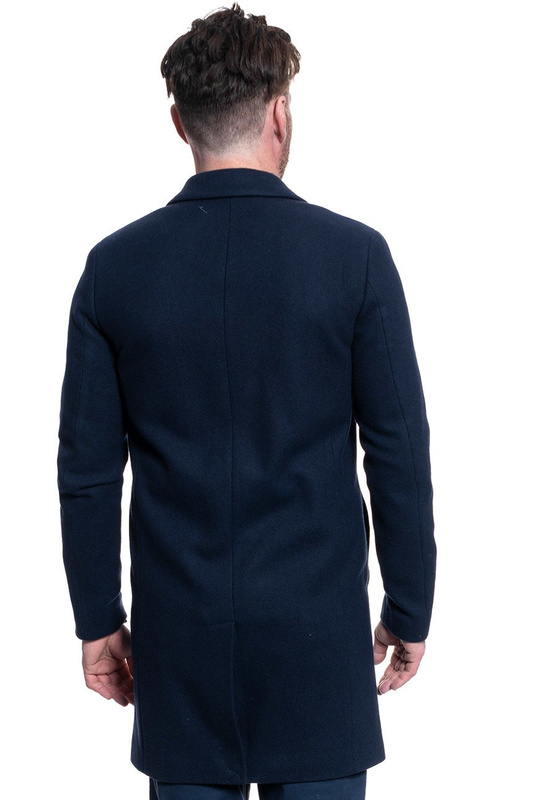 PŁASZCZ MĘSKI SELECTED SLHBROVE WOOL COAT DARK SAPPHIRE 16064354