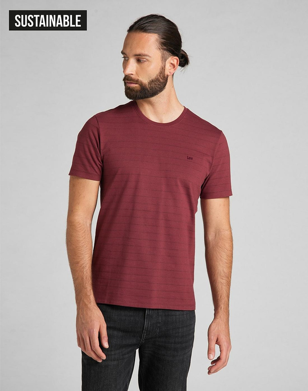 LEE SS REFINED TEE MĘSKI T-SHIRT KOSZULKA REDRUM L60QLEOW 112113482