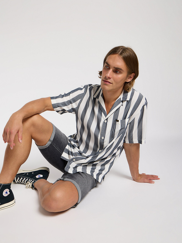 LEE MĘSKA KOSZULA LEE RESORT SHIRT RIVET NAVY 112364214