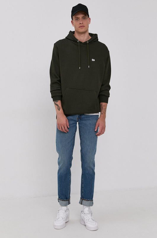 LEE PLAIN HOODIE SERPICO GREEN L80YTJOJ 112140885