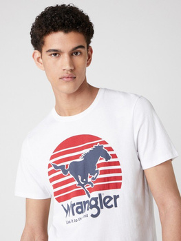 WRANGLER SS HORSE TEE MĘSKI T-SHIRT WHITE W7G1D3989 112131823