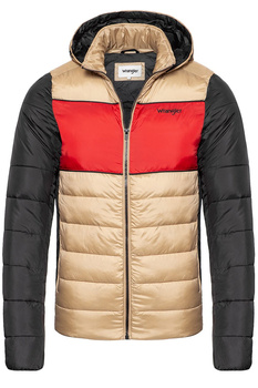 KURTKA ZIMOWA WRANGLER 3COL PUFFER JKT CLAY BEIGE W4729WMWM 112129026