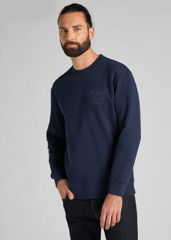 MĘSKA BLUZA LEE RIDER GRAPHIC SWS NAVY L80STJ35 112140873