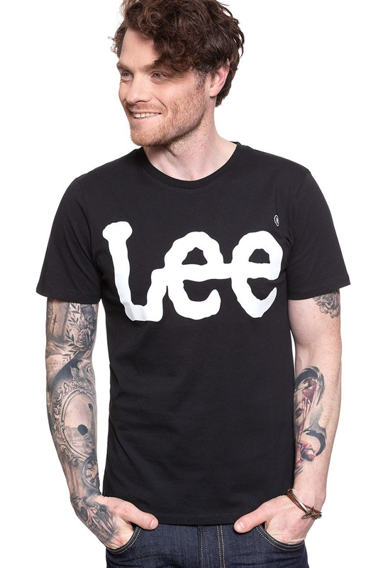 KOSZULKA LEE LOGO TEE BLACK L62AAI01 112114426